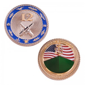 Custom USN military challenge coin factory manufacturer free artwork