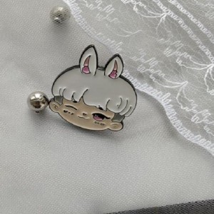 cut boy chibis soft enamel pins custom cartoom badges