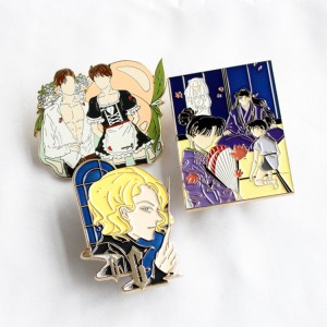 Kunshan China Pin Custom Manufacturer Maker Glitter Pearl Anime Metal Badge B TS Khoan Soft Hard Enamel Pins