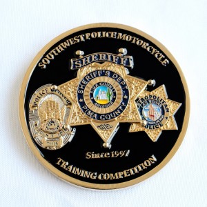 Wholesale challenge coins with custom logo metal coins for sale with no minimun police challenge coins