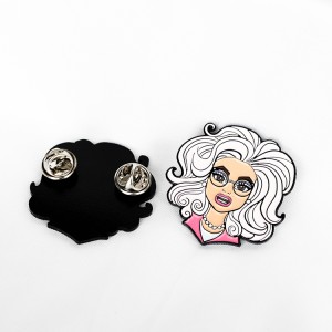 China Precision Mtengenezaji Custom Metal Sumaku Blank Ngumu Laini Laini Lapel Pin