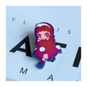 Fabryka przypinek Kunshan hurtowo sprzedaje wysokiej jakości przypinki do klapy w stylu fantasy anime z efektem perłowym