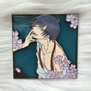 Brak minimalnej ilości metalowych odznak Producent Brokat Anime Cartoon Twarda emaliowana szpilka do klapy Miękka emaliowana szpilka Niestandardowa z gumową kopertówką