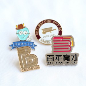 Factory Supplier Wholesale Pin Metal Badge Brooch Anime Characters Gradient Pearl Lapel Pin Soft Hard Custom Enamel Pin Custom