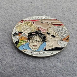 Yuri & Victor soft enamel classmates association circle pins