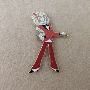 Hazbin Hotel character hard enamel clown pins