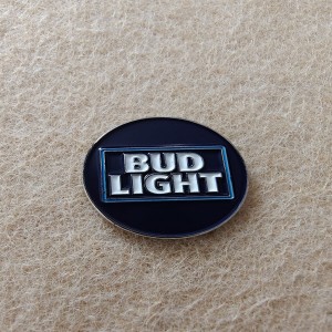 bud light soft enamel circle pins