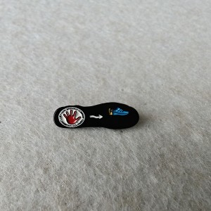 Left Hand Brewing Company Colorado shoe style soft enamel pins
