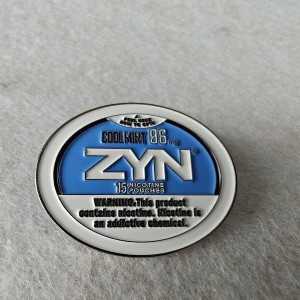 ZYN nicotine pouch promotion soft enamel pins