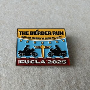 The Border Run commemorative Bailey soft enamel pins