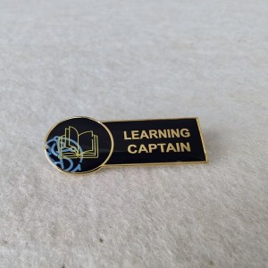 LEARNING CAPTAIN hard enamel pins with printing customized trading pins
