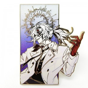 Kreskówka Modny Masowy Przezroczysty Szkło Dziewczyna Twardy Anime Metal Pin Niestandardowe Logo Wykonane Emaliowane Pin Produkcja