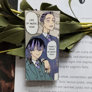 Kreskówka Modny Masowy Przezroczysty Szkło Dziewczyna Twardy Anime Metal Pin Niestandardowe Logo Wykonane Emaliowane Pin Produkcja
