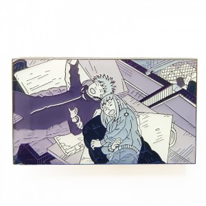 Kreskówka Modny Masowy Przezroczysty Szkło Dziewczyna Twardy Anime Metal Pin Niestandardowe Logo Wykonane Emaliowane Pin Produkcja