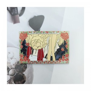 Engros brugerdefineret logo metal håndværk Anime tegneserie stil knap broche tilpasset blød hård emalje revers nål