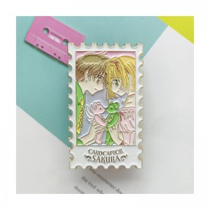 Velkoobchodní personalizovaný kovový roztomilý anime bezpečnostní klobouk Hard Enamel Custom Logo Pin