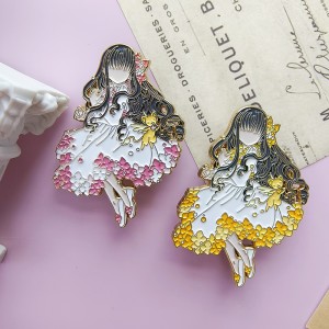 Niestandardowe szpilki z miękkiej emalii w stylu kreskówki anime