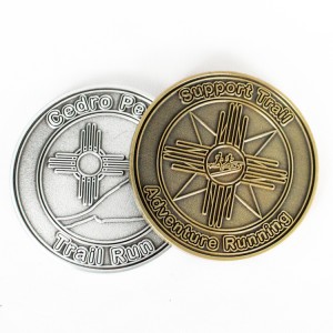 China Wholesale Cheap Metal Soft Enamel Custom Flat Cut Edge Challenge Coins