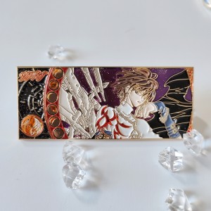 Pheej yig lag luam wholesale Sib nqus Hard Flag Lapel Pin Anime Pin Badge Custom Unique Mos Enamel Pin