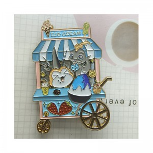 China Factory Custom Zinc Alloy Metal 3D Fa'ailoga Malūlū Enamel Lapel Pins