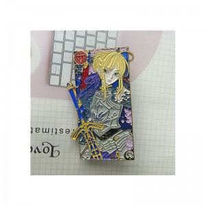 Velkoobchodní personalizovaný kovový roztomilý anime bezpečnostní klobouk Hard Enamel Custom Logo Pin