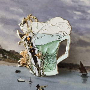 Pheej yig lag luam wholesale Sib nqus Hard Flag Lapel Pin Anime Pin Badge Custom Unique Mos Enamel Pin