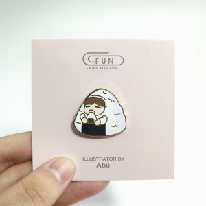 Cute Cartoon Flower Pink Brooch Custom Logo Metal Soft Enamel Lapel Badge Pin