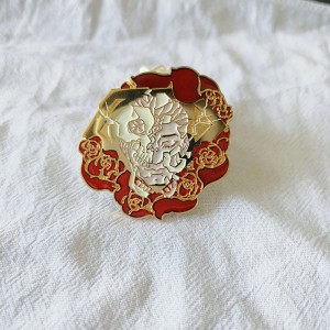 Lachin faktori Customized pin mayetik metal broch koutim bon mache emaye PIN pa gen okenn minimòm