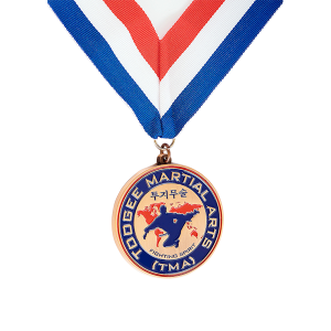 Antique copper sport medal