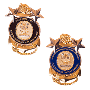 Custom 3D USN challenge coin