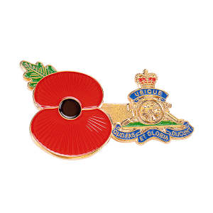 Custom made poppy badge