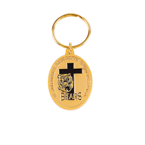 Gold color bear key chain