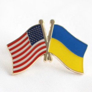 Friendship Flag from Ukraine and US Lapel Pin Spain Flag All Countries Flags