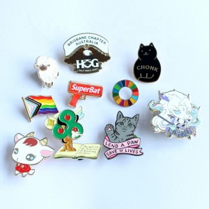 Cute fantasy hard enamel lapel pins customization wholesale all kinds of different metal badges