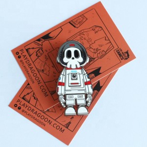 High Quality Custom Hard Enamel Pin Halloween Skull Enamel Pin Gift Enamel Pin With Backing Card