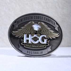 custom club soft enamel belt buckles