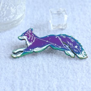rainbow plating enamel pin