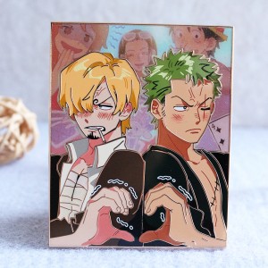 custom anime screen printing hard enamel pin