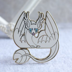 Little dragon hard enamel pin