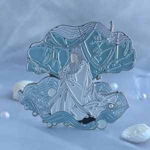pearlescent soft enamel pin