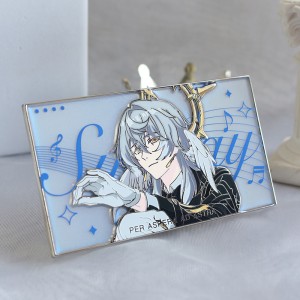 Polarizing light effect and Screen printing hard enamel pin