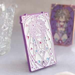 Rhinestone spray paint soft enamel pin