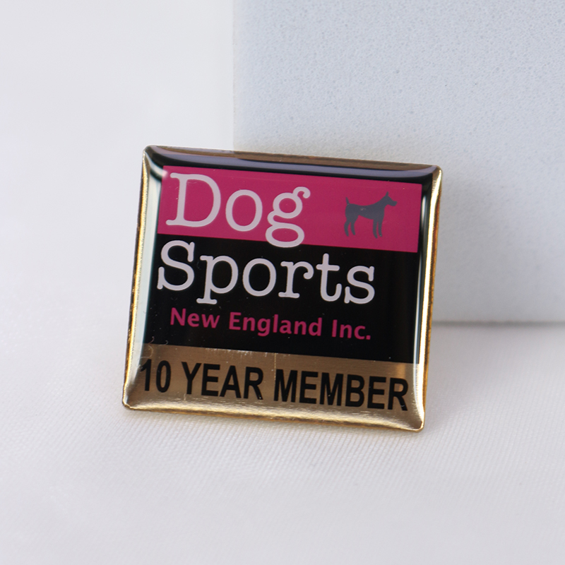 custom Dog Sports New England Inc printed pin
