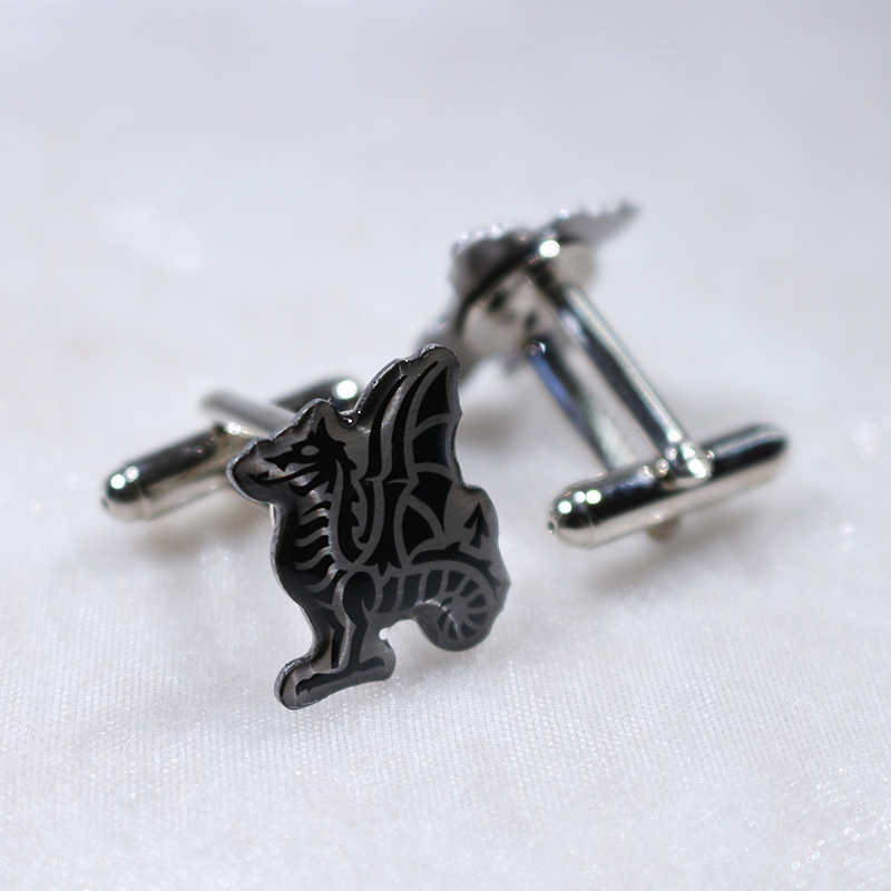custom photodome printed toggle closure cufflinks
