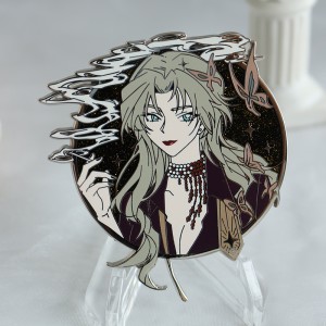 custom anime glitter hard enamel pin