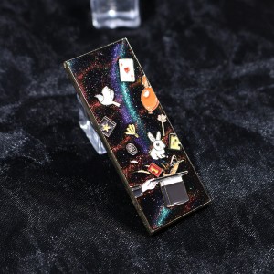 custom cat eye anime magic hat soft enamel pin