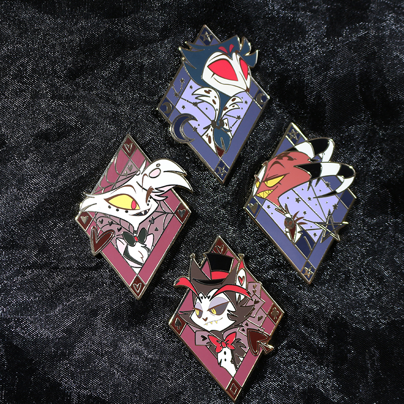 custom screen printing anime hard enamel pins