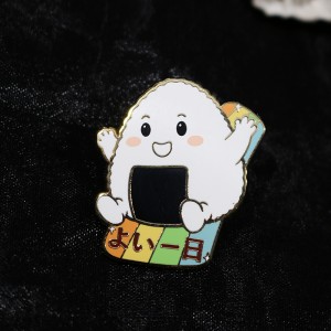 Custom Gold Plated Cute Silk Printing Hard Enamel Pin