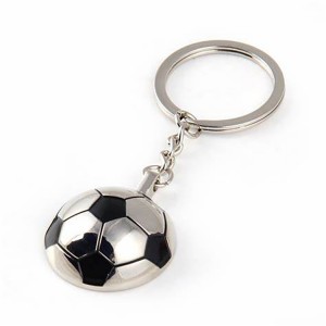 Llavero de fútbol de metal personalizado con logotipo personalizado