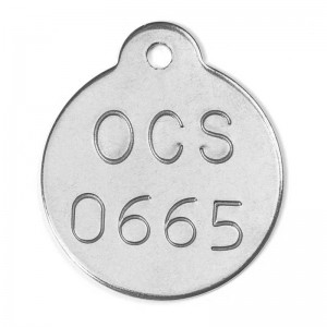 Wholesale China Stainless Steel Military Metal for Sale Epoxy Maker LED Flashing Font Necklace Custom Dog Tags